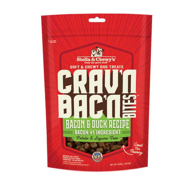 Stella & Chewys crav'n bacon bites duck & Bacon 8.25oz