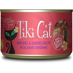 Tiki Cat Grilled Mackerel & Sardines in Calamari Consommé