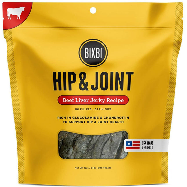 Bixbi Hip & Joint Treats - Beef Liver Jerky 12oz