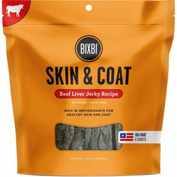 Bixbi Skin & Coat Treats - Beef Liver Jerky 12oz