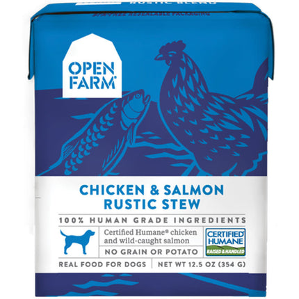 Open Farm chicken and salmon rustic stew 12.5oz