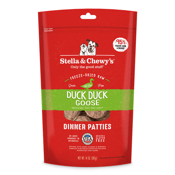 Stella & Chewy's Dog Freezedried Patties Duck Duck Goose