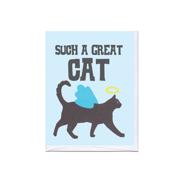 La Familia Green - Angel Cat Card