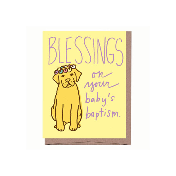 La Familia Green - Baptism Pup Card