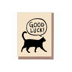 La Familia Green - Black Cat Card