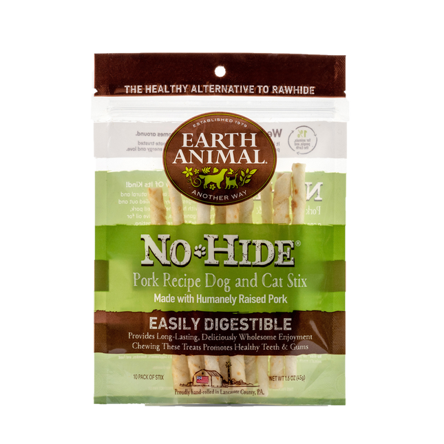 Earth Animal No Hide Pork Stix 10 pack