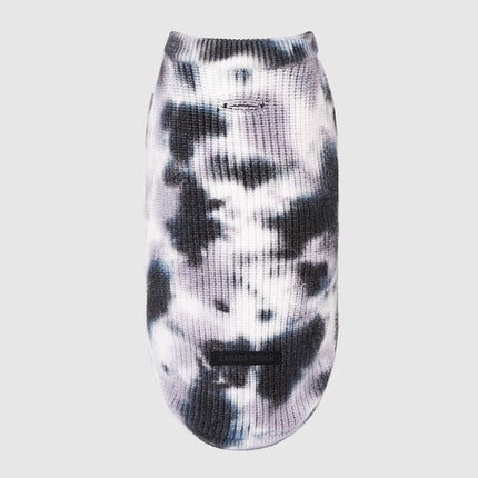Canada Pooch Wild Side Sweater Black and White Tie Dye