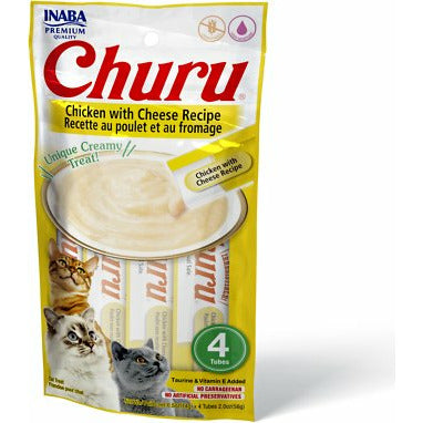 Inaba Cat Churu Puree GF Chicken & Cheese 4pk