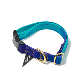 Found My Animal Classic Cotton Dog Collar Egg Blue to Violet