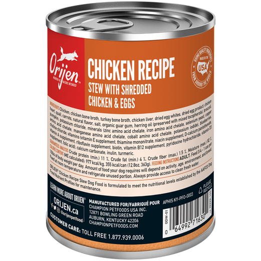 Orijen dog Chicken Stew Can 12.8oz