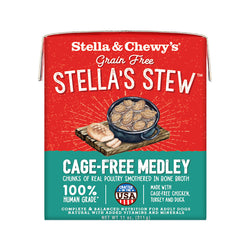 Stella & Chewy's Dog Tetra Pack Stella's Stew Cage-Free Medley 11oz