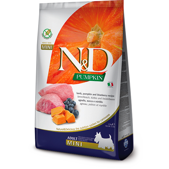 Farmina N&D Pumpkin Mini Adult lamb & Blueberry