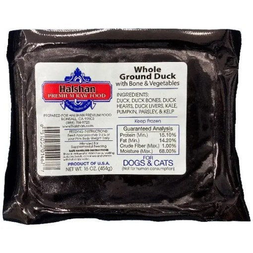 Halshan Whole Ground Duck with Vegetables 1lb