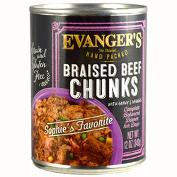 Evangers dog Braised Beef Chunks with Gravy 12oz