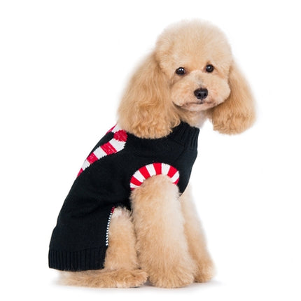 Dogo Candy Cane Sweater Black