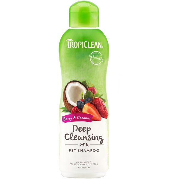 Tropiclean Deep Cleansing Berry & Coconut Shampoo 20oz