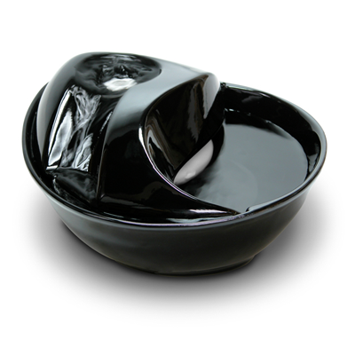 Pioneer Pet Ceramic Drinking Fountain Raindrop - Black 60oz