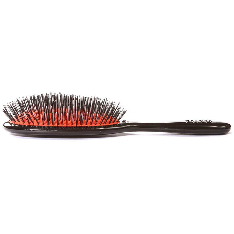 Bass Elite Series Acrylic Brush: Junior Oval - Natural Bristle & Nylon Pin