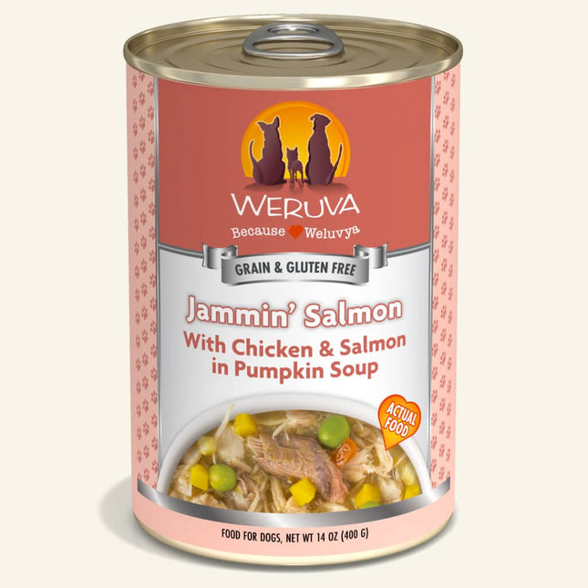Weruva dog can jammin salmon 14oz