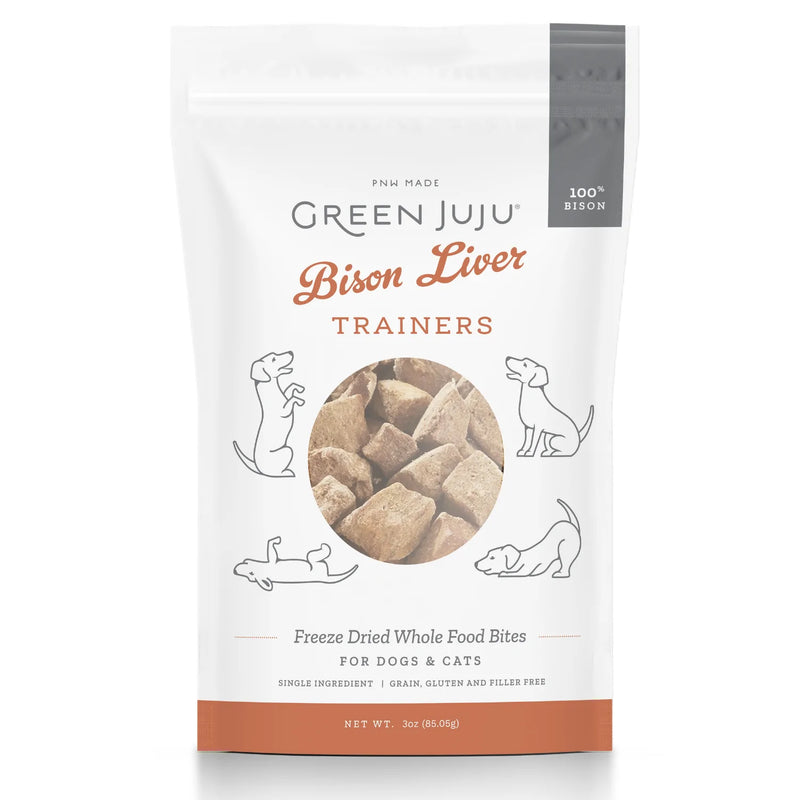 Green Juju: Whole Food Bites - Bison Liver Trainers 3oz
