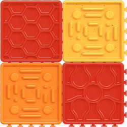 Poochie Butter Four Piece Lick Pad with Interlocking Pieces and Suction Cups