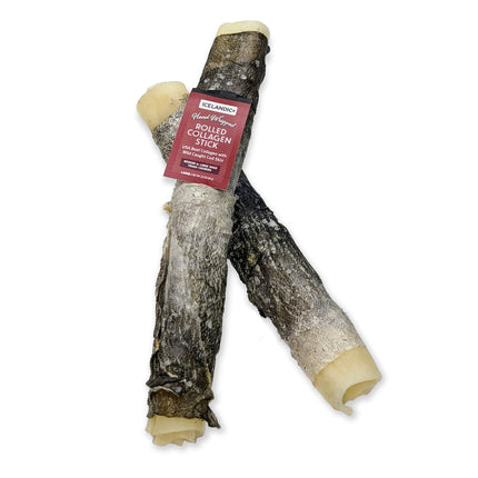 Icelandic Beef Collagen Rolled Stick 8"