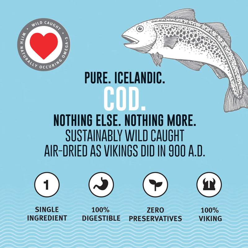 Icelandic Cod Skin Rolls 3oz
