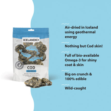 Icelandic Cod Skin Rolls 3oz