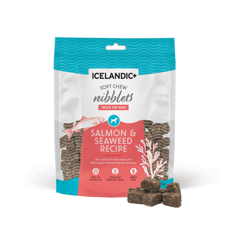 Icelandic Dog Soft Chew Nibblets - Salmon & Seaweed