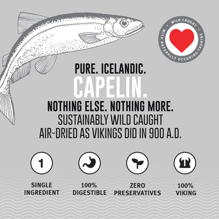 Icelandic Capelin Whole Fish 2.5oz