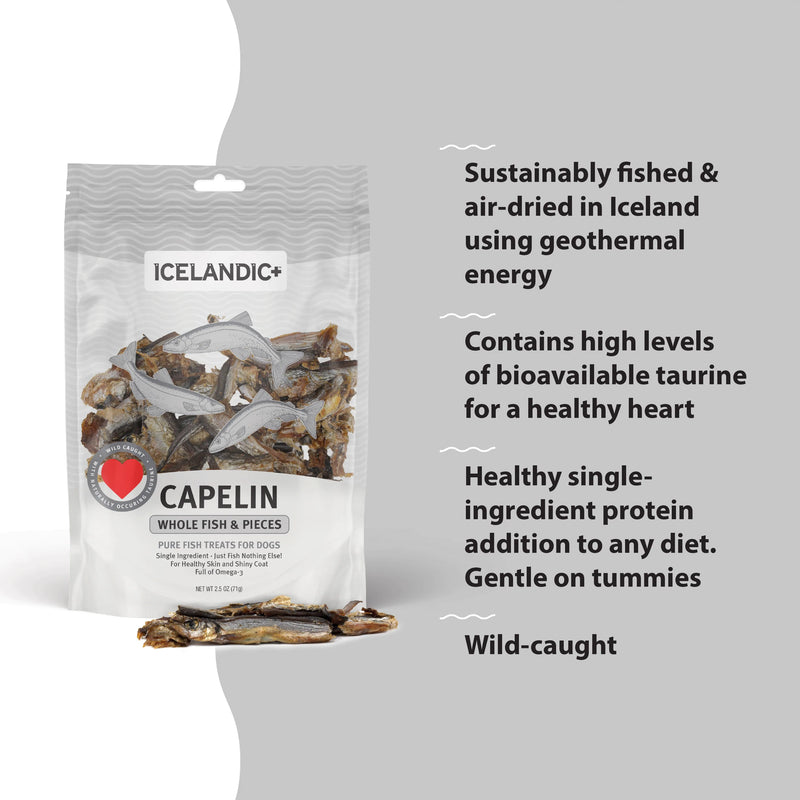 Icelandic Capelin Whole Fish 2.5oz