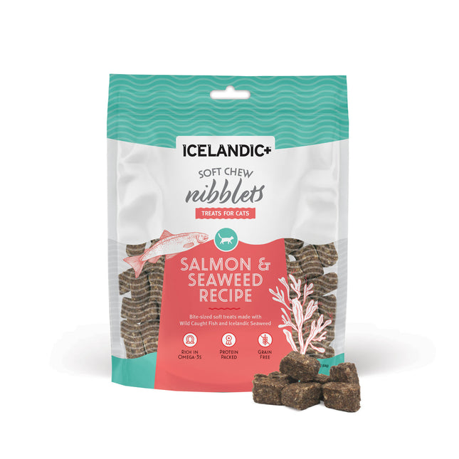 Icelandic Cat Soft Chew Nibblets - Salmon & Seaweed