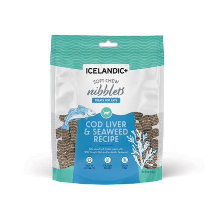 Icelandic Cat Soft Chew Nibblets - Cod Liver & Seaweed