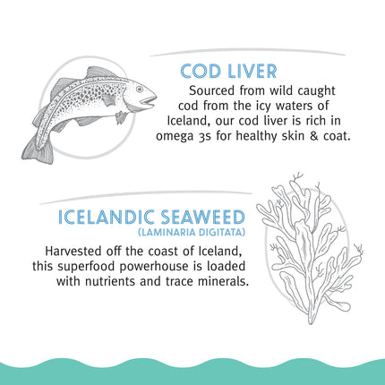 Icelandic Cat Soft Chew Nibblets - Cod Liver & Seaweed