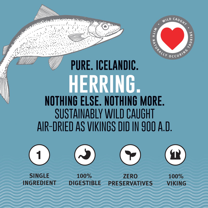 Icelandic Cat Whole Herring Treat 1.5oz
