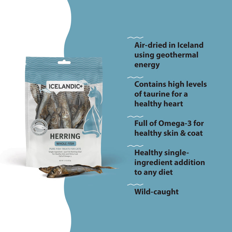 Icelandic Cat Whole Herring Treat 1.5oz