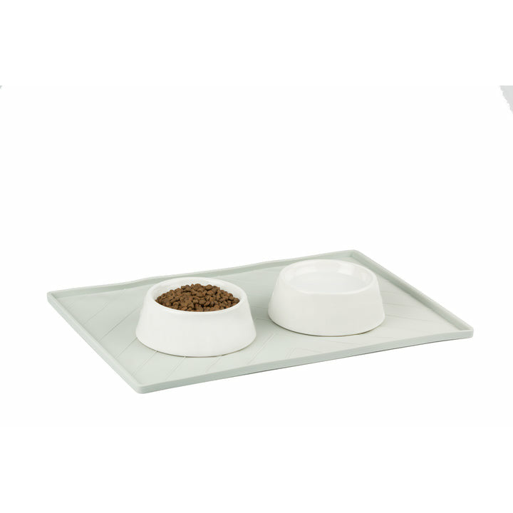 Messy Mutts Silicone Bowl Mat - Light Grey