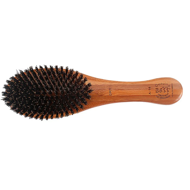 Bass Bamboo Brush: Medium Oval - FIRM Boar Bristle