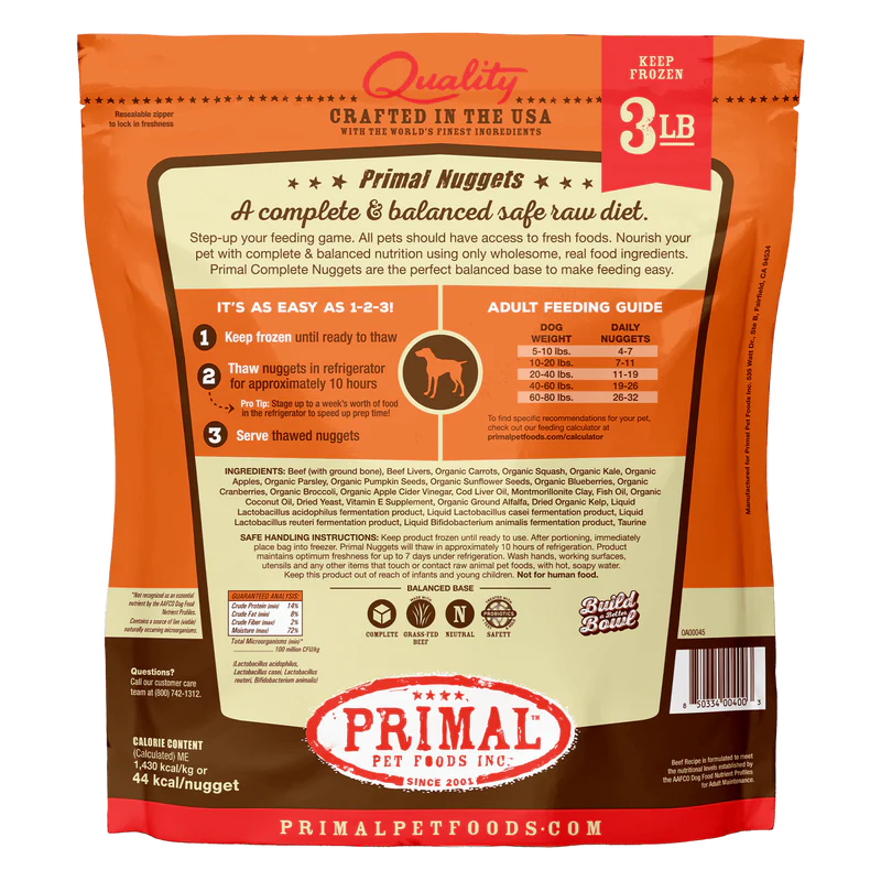 Primal Dog Frozen - Beef