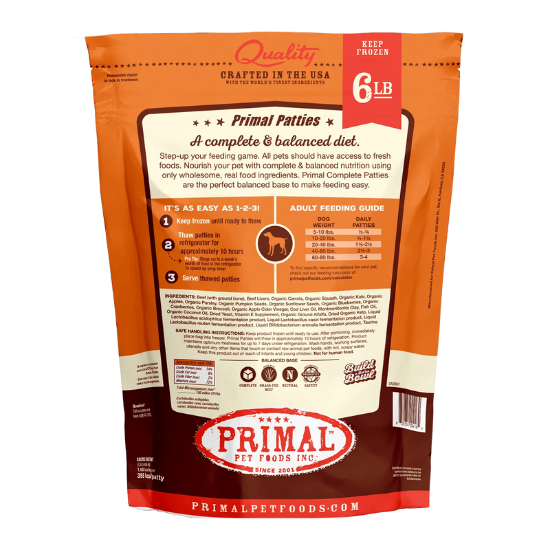 Primal Dog Frozen - Beef