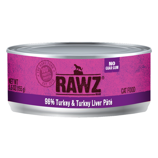 Rawz cat 96% turkey & Liver pate
