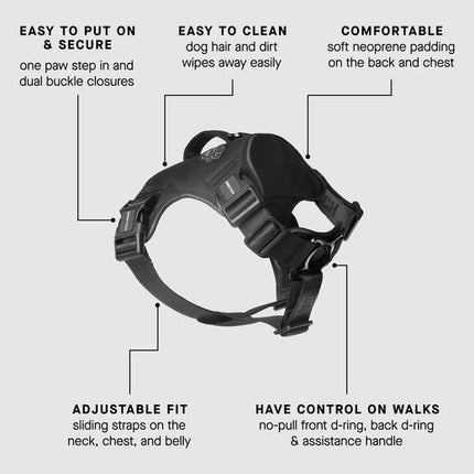 Canada Pooch Complete Control Harness - Black