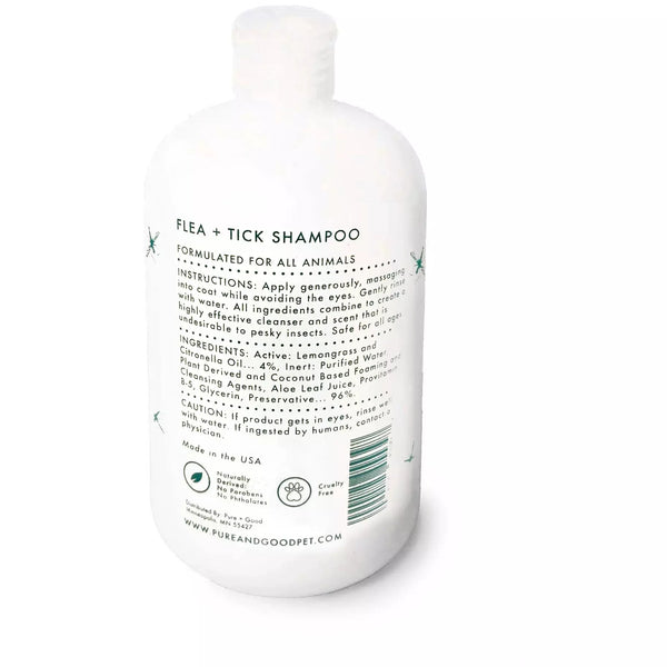 Pure + Good: Flea + Tick Shampoo 16oz