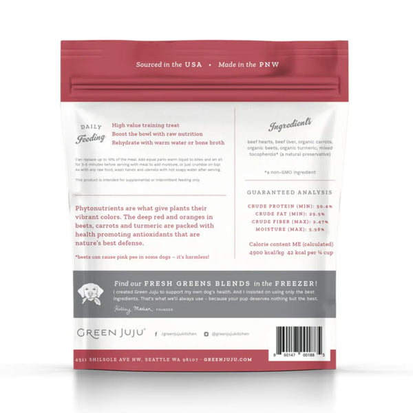Green Juju: Whole Food Bites - Beef Red 3oz