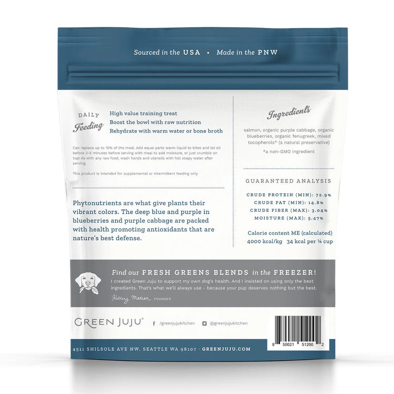 Green Juju: Whole Food Bites - Salmon Blue 3oz