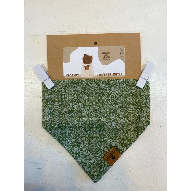 Stormi's Green Paisley Bandana