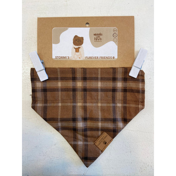 Stormi's True Flannel Brown Bandana