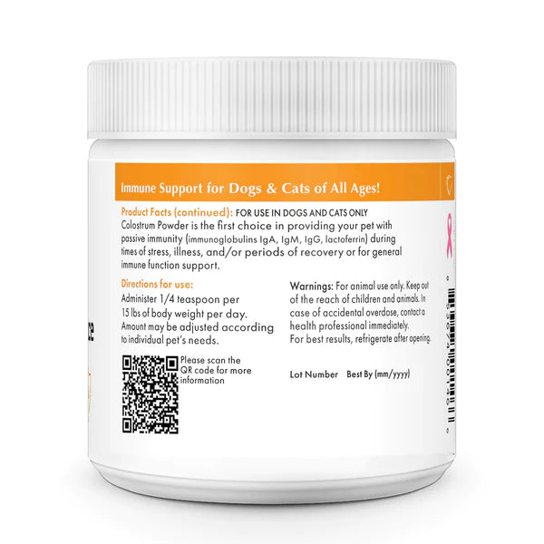 Wholistic Immune Balance Colostrum Powder 3oz