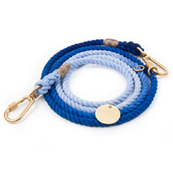 Found My Animal - Adjustable Latty Blue Ombre Rope Dog Leash