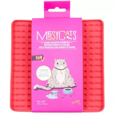 Messy Mutts Interactive Feeder Mat for Cats - Watermelon